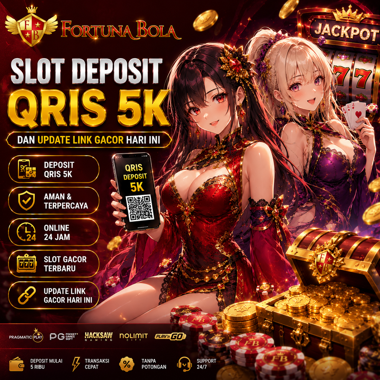 Fortunabola » Slot Deposit QRIS 5K dan Update Link Gacor Hari Ini